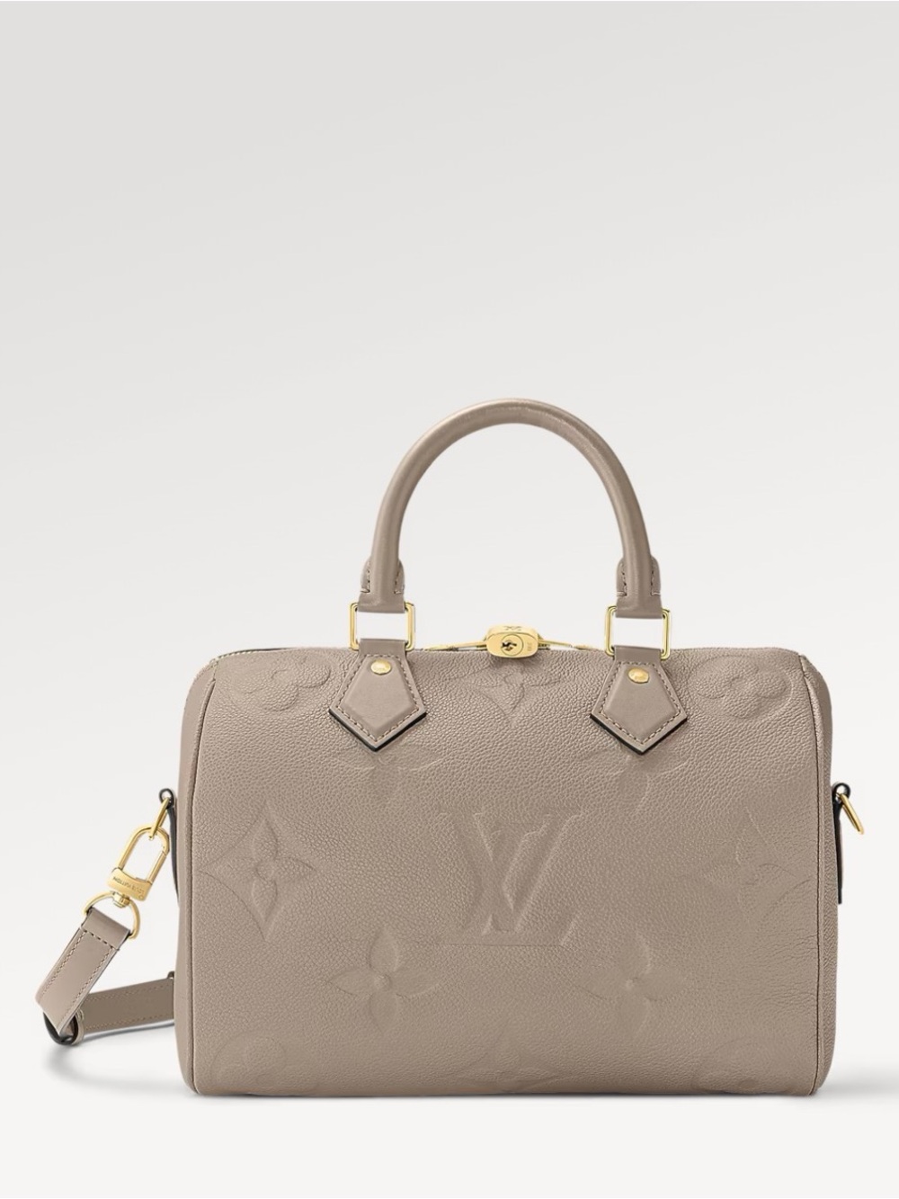Louis Vuitton Taupe Monogram Empreinte Speedy Bandoulière Bag